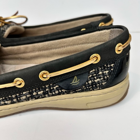 Sperry Black Flats Moccasin-Style Leather Loafers - Picture 4 of 9